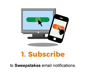 1. Subscribe to sweepstakes and opt-in drawings email notifications